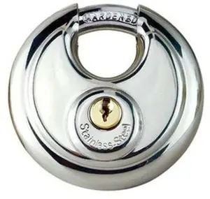 WorldWide Sales Online Round Disc Padlock 2.75" (70mm) 2 Keys Heavy Duty – import_2021_10_29_212114, Locks