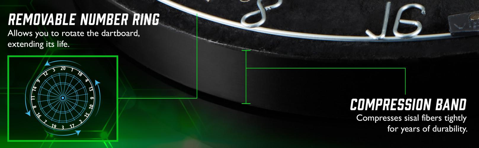 Viper Shot King Sisal Dartboard with Black and White Design, Includes Sisal Pins, Official Competition, Model Viper Viper Shot King Sisal Dartboard with Black and White Design, Includes Sisal Pins, Official Competition, Model Viper