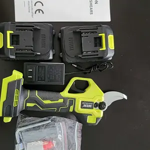 SEESE Electric Pruning Shears for Gardening: 1.25" Cutting Cordless Power Pruner, Brushless Motor, Dual21V Battery For Tree & FlowerTrimming