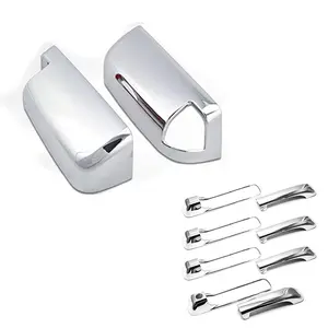 ALP TRIPLE CHROME Mirror+Handle Cover Overlay Cover With Signal Light Compatible With 2010-2018 R-AM 1500 2500 3500