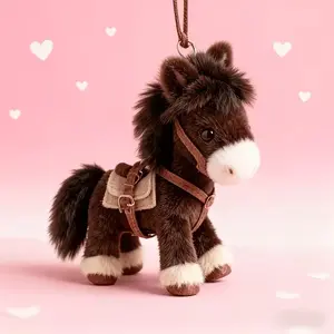 Cute Horse Keychain Charm, Lucky Inspiration Detail, Portable Decorative Pendant, Practical Key Accessory, Symbolizes Good Luck and Prosperity