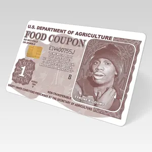 Tyrone Biggums Food Coupon Credit/Debit Card Skin – Durable, Easy-Install Vinyl Wrap with Matte Finish, Fits All Chip Sizes Chappelle
