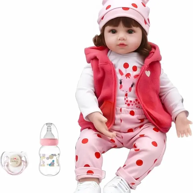 Wooroy Reborn Doll - 18 In Baby Doll Open Eyes