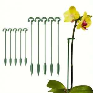 5-Piece Plant Pot Holder Set, Plastic Garden Plant Stakes, Indoor Plant Support Poles, Orchid Vegetable Plant Stands, Durable & Secure
