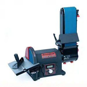 BUCKTOOL 1HP VFD Belt Disc Sander, 4x36 Inch Belt and 8 Inch Disc, 900-3600 RPM Variable Speed Benchtop Sander Combo, Knife Sharpening, Woodworking Bench Tool, BD4802IV