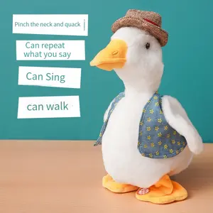Repeated Ducks Kids Lovely Talking Repeat Duck Talking Musical Stuffed Plush doll Educational Toy Children's Plush Toy Fun Gift, Stuffed Stuffed Toys, Duck Stuffed Toys
