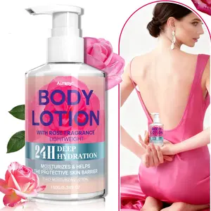 Body Moisturizing Lotion,Hydrating Body Lotion,Lightweight Milky Moisturizing,Suitable for Dry Skin,Can Be Used On the Entire Body,Body Cream has A Light,Non-Greasy Texture and A Rose Fragrance,Suitable for Both Men and Women-180G