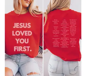 Jesus Loved You First Crewneck Sweater