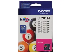 Brother Magenta Ink Cartridge (260 Yield) LC201M