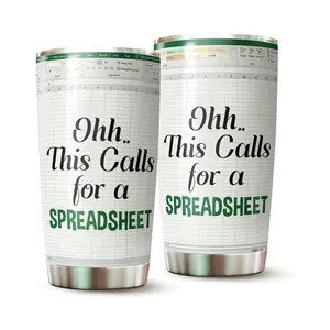 Accountant Tumbler, Spreadsheet Tumbler, Gifts for Accountant, Spreadsheet Shortcut Tumbler 20 Oz, Office Mug, Accountant Coffee Mug, Gifts for CPA