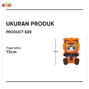 EAKI Naruto Shippuden Cute Beast Party Plush Blind Box, EAKi Officially Licensed 13cm Tailed Beast Hood Doll Keychain, Collectible Gift with Rare Hidden Chase Variant