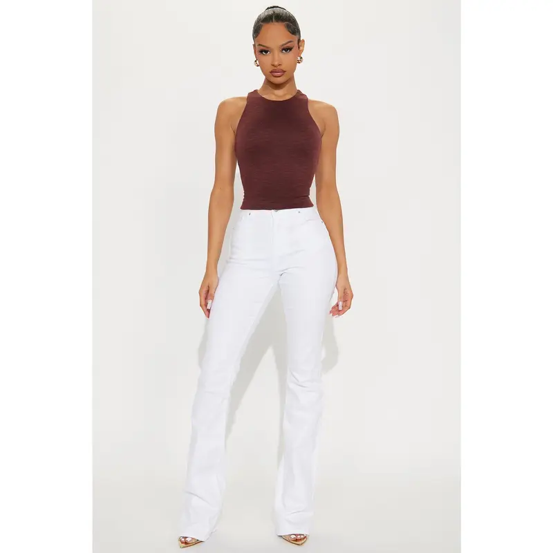 Tall Summer Skies Stretch Bootcut Jeans - White