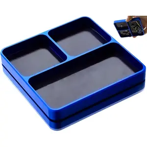 Magnetic Electronic Repair Screws and Parts Organizer Parts Tray Small Parts and Screws Holder for Organization Magnet Tool Tray Parts Holder for Screws, Sockets, Bolts, Pins, RC Car Boat Plane Phones