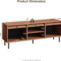 68" Overhead Rolling Door-Walnut