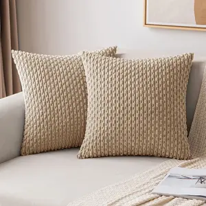 Oatmeal Modern Mediterranean Farmhouse Pillow Covers