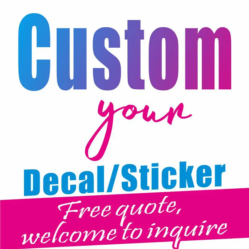 Custom Vinyl Decal Sticker Personalized Lettering logo oicture Car Laptop  Window Wall Waterproof Vinyl