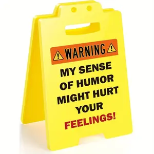 Funny Team Office Gifts, Humorous Desk Sign, Desk Signage Decoration, Cubicle Decor for Coworkers & Employees, Perfect Gift for Birthdays & Holidays