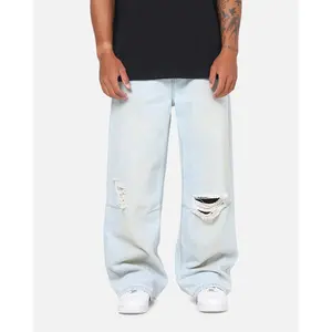 Saint Morta Amplus Distressed Jeans Light Dirty Denim