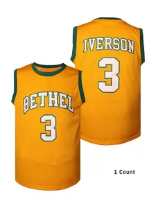 Men's Letter & Number Print Basketball Jersey, 2024 New Style Casual Sleeveless V Neck Basketball Vest, Basketball Clothing for Training Competition