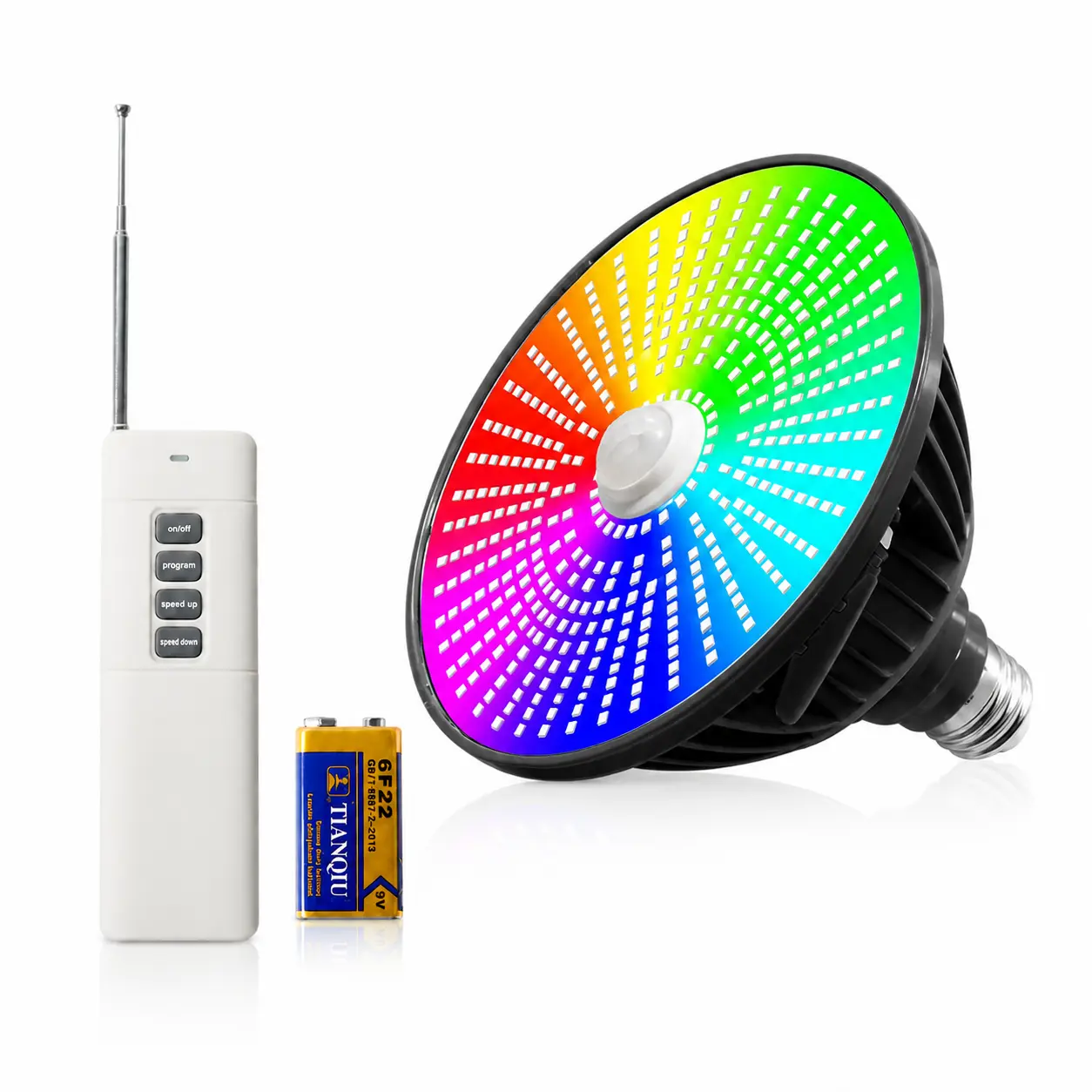 Multicolor LED Pool Light with Remote Control 120V 70W RGB Underwater Light for Inground Pool E26 Bulb Fit Hayward (70W,RGB)