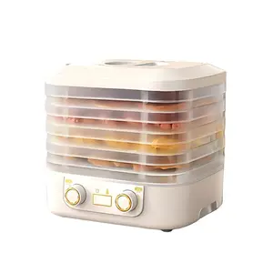 5-Tray Food Dehydrator Machine with Timer & Temp Control - BPA-Free Dryer for Fruit, Jerky, Herbs & Homemade Dog/Cat Treats, Compact & Easy to Use