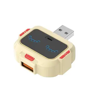 Smart Voice Control Converter Plug Socket Lamp Power Strip with USB Interface Multifunctional Extension Hub LED Indicator Energy Saving Technology