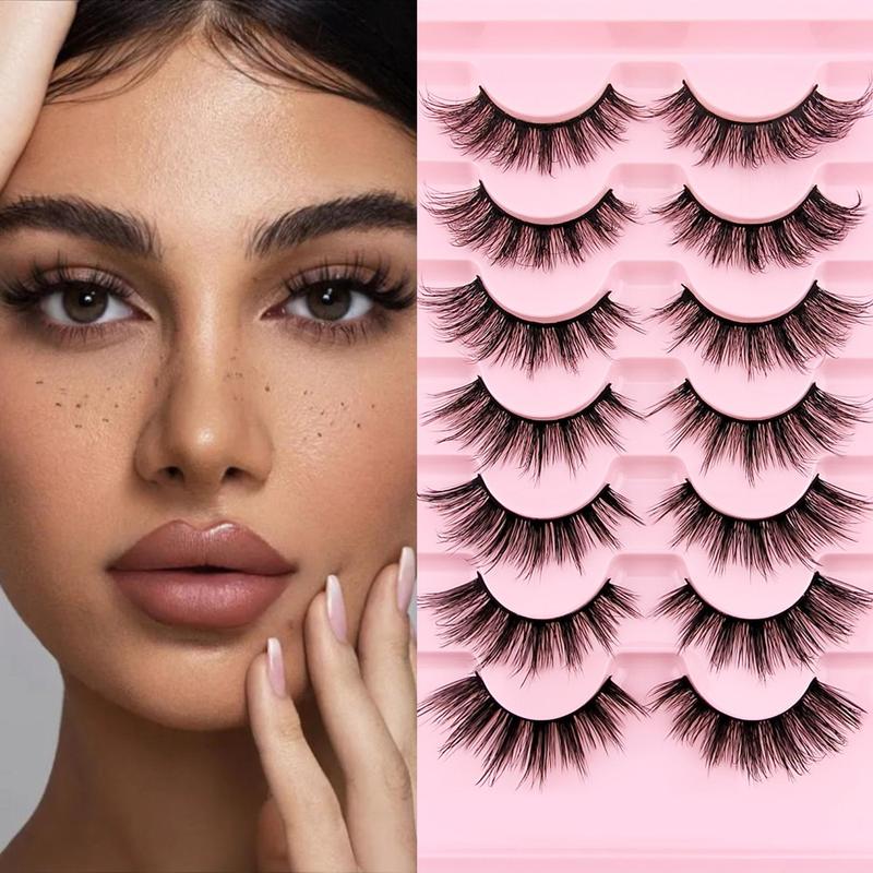 Fluffy Curly Thick False Eyelashes, 1 Box Natural Look Fluff - TikTok Shop