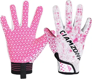 Youth Football Gloves for  with Sticky Receiver Grip - Snug Fit for Boys & Girls Junior Flag Football