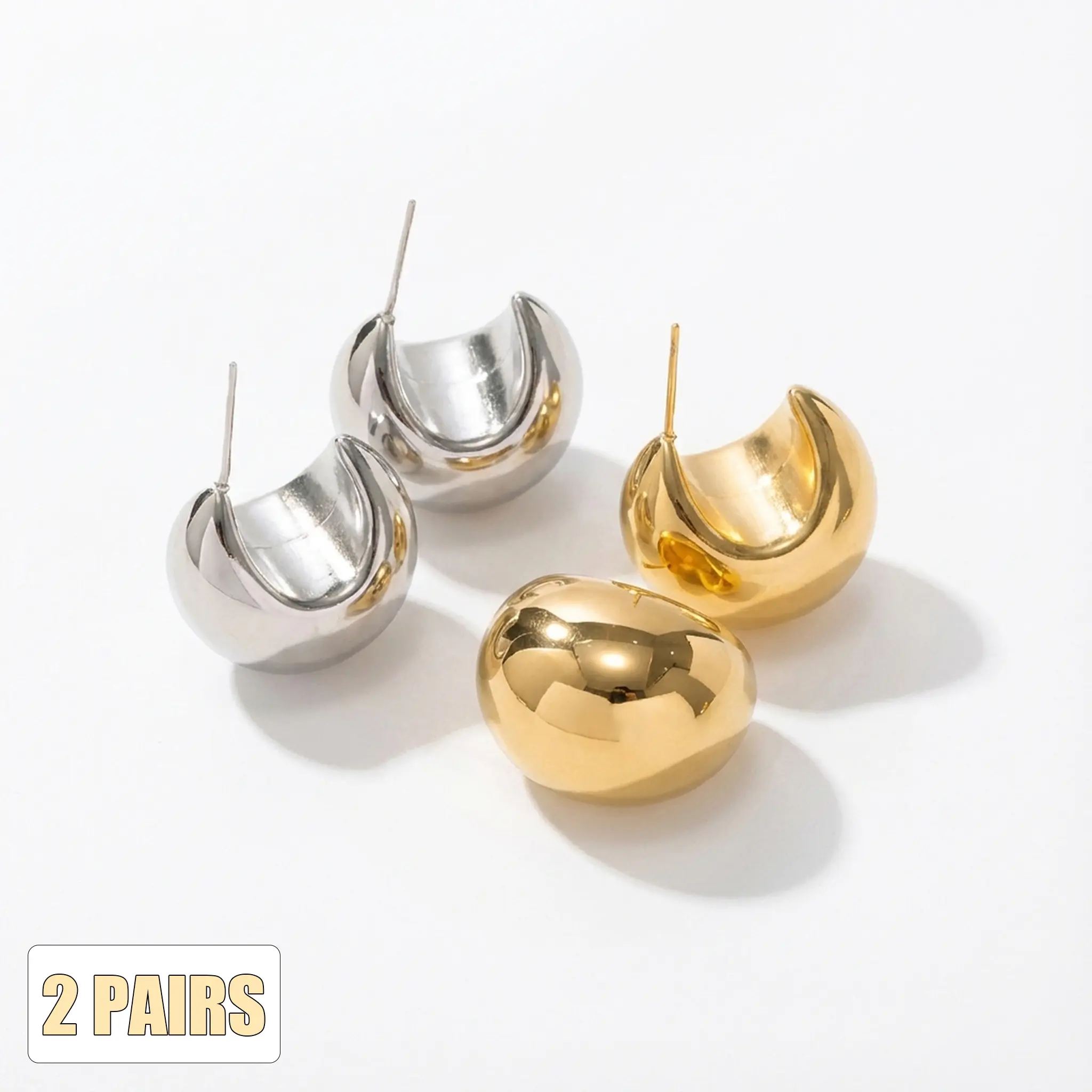 2 Pairs(Gold/Silver)