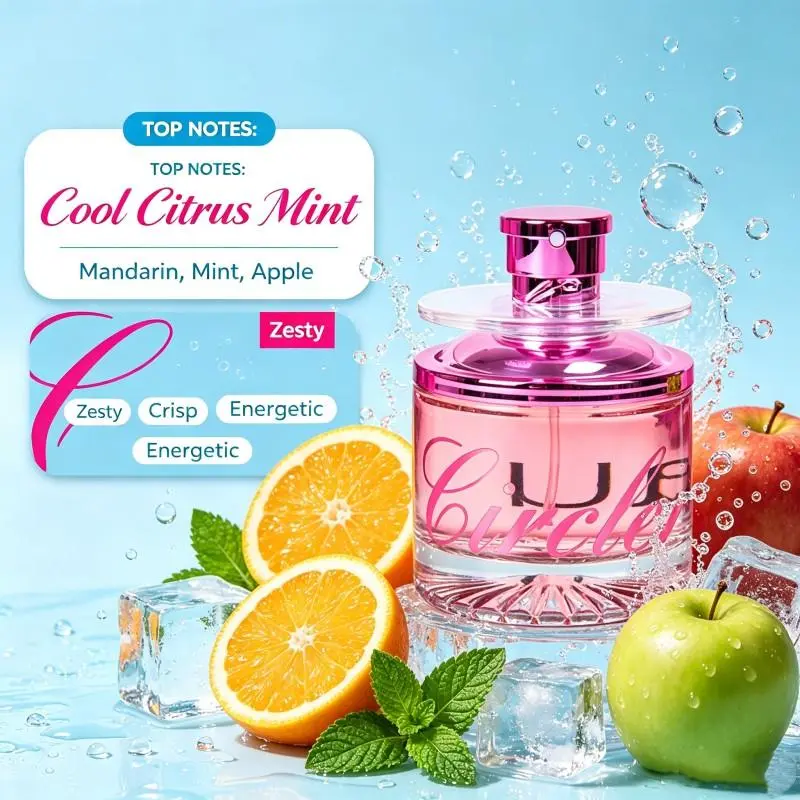 Women's Fragrance Spray (1.07oz/50ml) - Fresh Fruity, Confident, Long-Lasting, Powerful Aroma, Everyday Use, Asseek Ideal Gift for Women, Spray on Skin