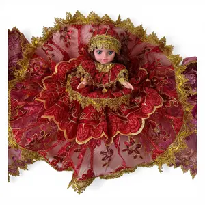 Red Gypsy Spiritual Doll Santeria Handmade Jitana Doll Love Attraction Prosperity Oshun Inspired Altar Decor Yoruba Ritual