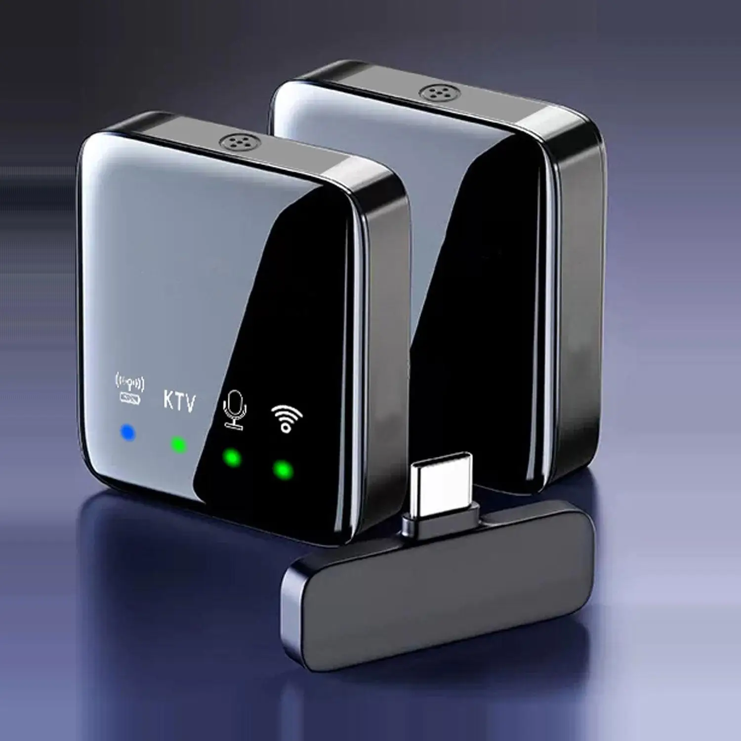 Multifunctional Wireless Lavalier Mini Microphone for Summer Gift, 1 Set Plug Play Professional Wireless Mic For Spring Audio Recording, YouTube/TikTo