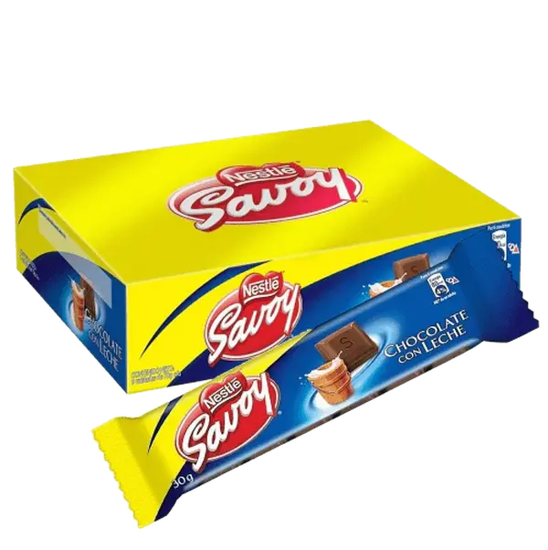 SAVOY Leche Peq 24(12x30g) chocolate peque Snack Bonbon