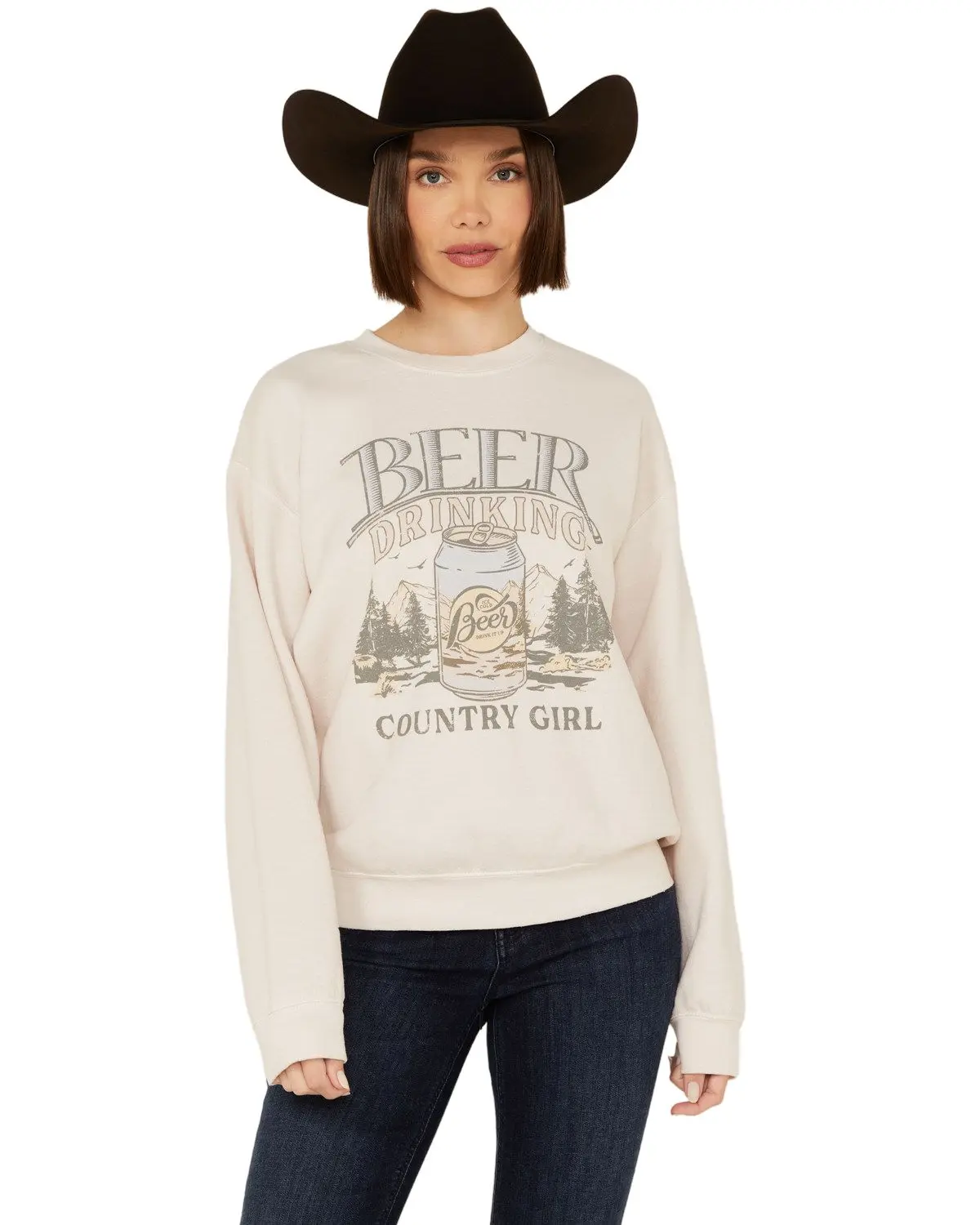 Youth In Revolt Women's Women'S Beer Drinking Sweatshirt - Ya470a-F258-S6537