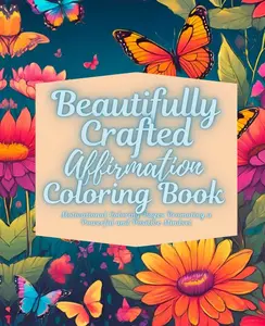 Beautifully Crafted Affirmation Coloring Book: Motivational Coloring Pages Promoting a Powerful and Positive Mindset