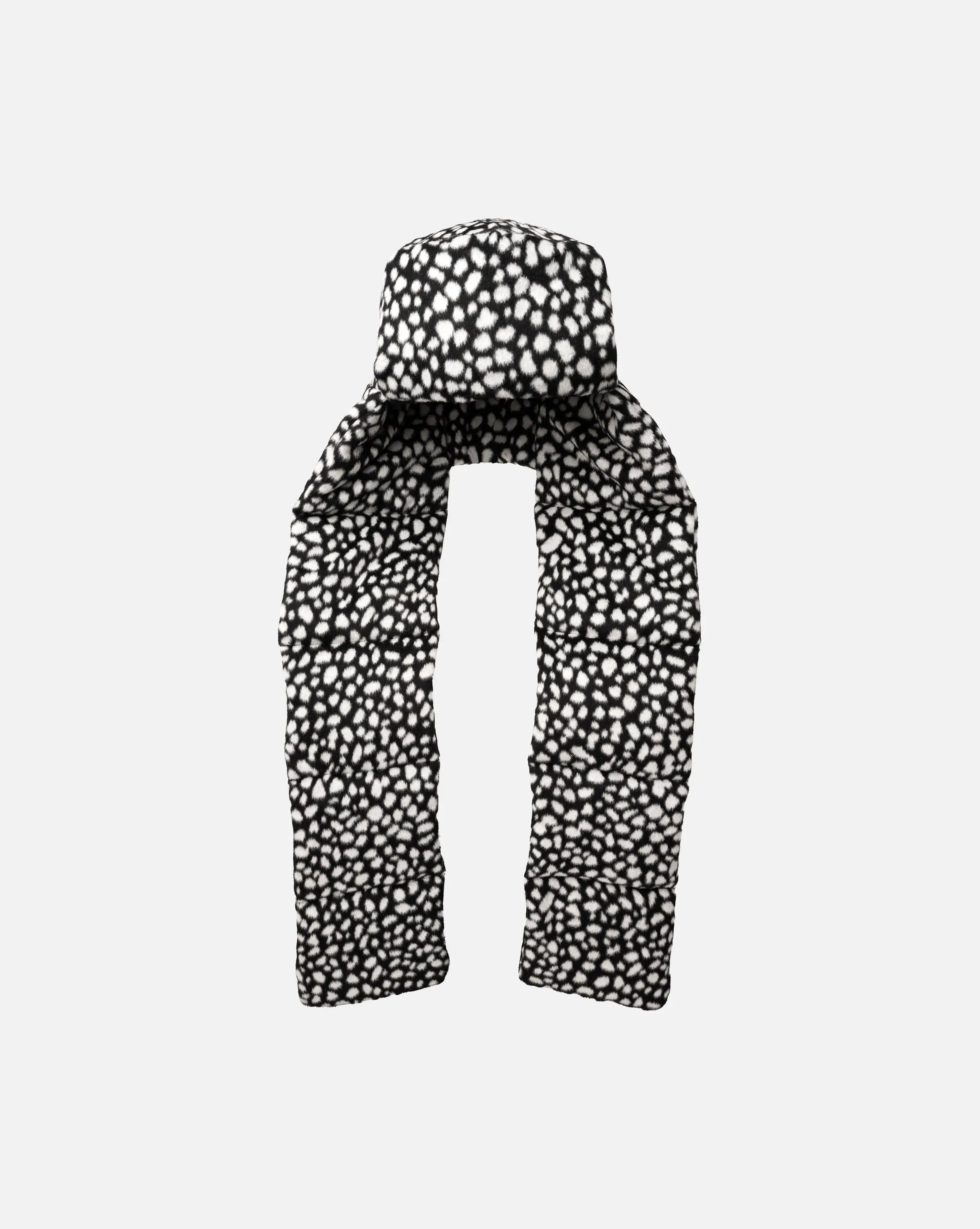 KANGOL™ Kangaroo Mega Trapper Polar Fleece Hat - Unisex Casual, Elongated Earflap Design, Extra Fill Panel, Patterned Short Fur-Like Fashion Accessory