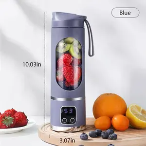 Portable Juicer Tumbler - Wireless Multi-Use Blender in White & Purple, Cold Press Smoothie Maker, Perfect for Travel & Camping, Diet-Friendly Kitchen Gadget, Ideal Gift for Smoothie Lovers, Tiktok Favorite, No Green Color