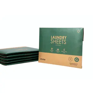 Eco-Friendly Laundry Sheets - Natural & Waste Free (6 Packs of 60 Strips)
