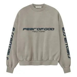 Fear of God Essentials Heavy Fleece Cropped Relaxed Sweatshirt 'Smoke Grey' 192HO256891F