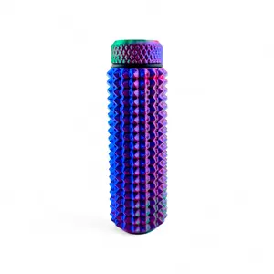 Little Ouchies Color-Shifting RGB Chapstick Holder Grippie Stick Keychain - Sensory Pain Stim Fidget Tool for Anxiety ADHD Autism & BFRBs