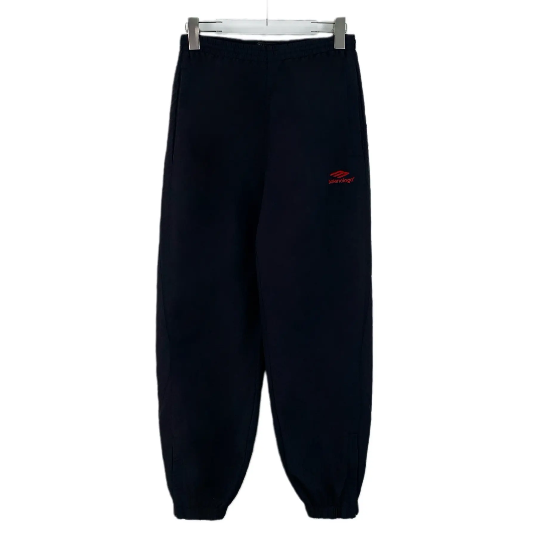 RDLT - Balenciaga Black Logo Embroidered Jogger Pants Size 36