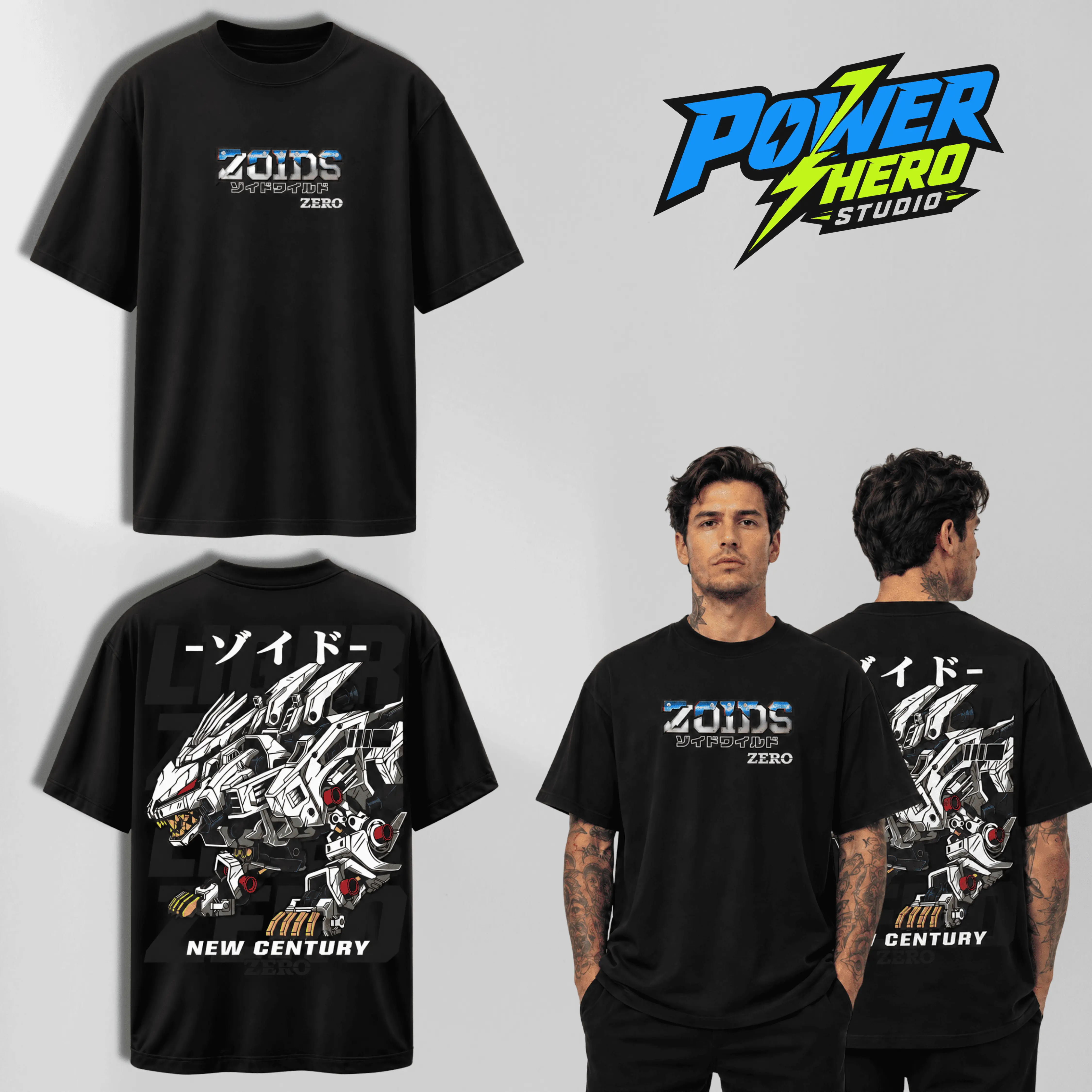 Vintage Liger Zero Zoids New Century Zero Heavy Cotton T-Shirt – Retro 90s TV Series, Movie & Game Superhero Graphic Tee, Classic Comic Style Unisex Top For Fans & Collectors