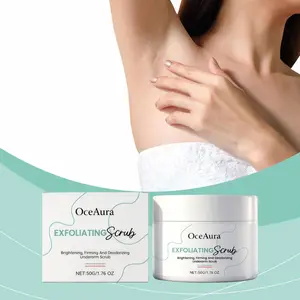 Underarm Care Exfoliating Cream, Gentle Exfoliation for Underarms, Smooths Skin Texture, Brightening Firming, Ideal for Daily Use 50G/1.76OZ