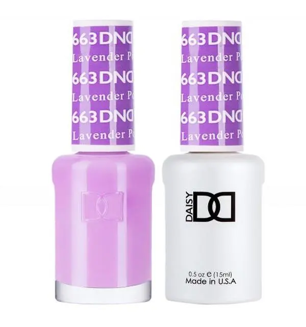 DND Gel Nail Polish & Nail Lacquer - #663 Lavender Pop 0.5floz