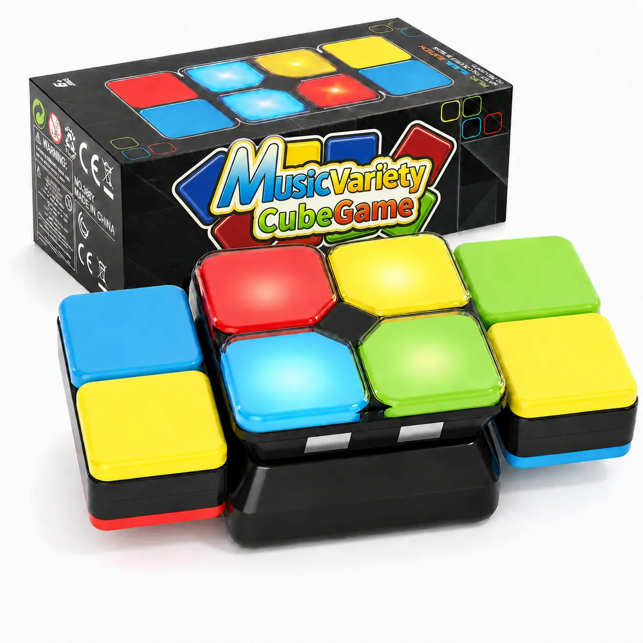 Flip-page handheld puzzle game, fast-paced brain-training toy, interactive cube for parent-child interaction, interactive puzzle game, festive gift LED light-up cube, brain-training toy, children's party toy, children's stress-relieving toy