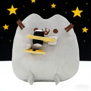 Pusheen 6.3" Snackables Ice Cream Plush Stuffed Animal Cat with Adorable Snack Accents for Kids