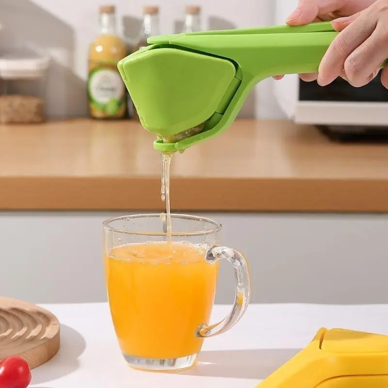 2026 New Food-Grade Stainless Steel Lemon Squeezer - Manual Hand-Press Easy Juice Extractor, Portable Easy-Clean Sports & Outdoor Protective Gear Accessory for Home Bar Summer Drinks, Fruit Press Juicer, Fruit Tool, Compact, Handheld Size, Hiking / Light,