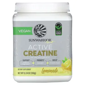 Sunwarrior Sport, Active Creatine Monohydrate, Lemonade , 12.34 oz (350 g)