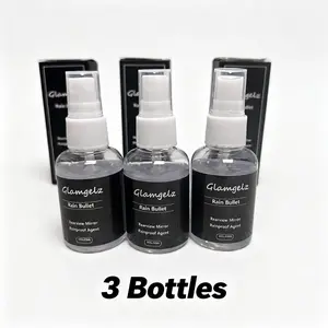 Hugexpen Glamgelz Rain Bullet Rearview Mirror Rainproof Agent - 50ml Hydrophobic Coating Spray for Clear Visibility & Safe Driving in Rainy Weather