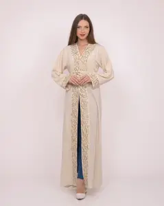 Dijlah Bisht - Women's Embrodiered Traditional Dress, Arabic Dress, Ceremonial - Perfect for Eid, Ramadan, Gifts for Her